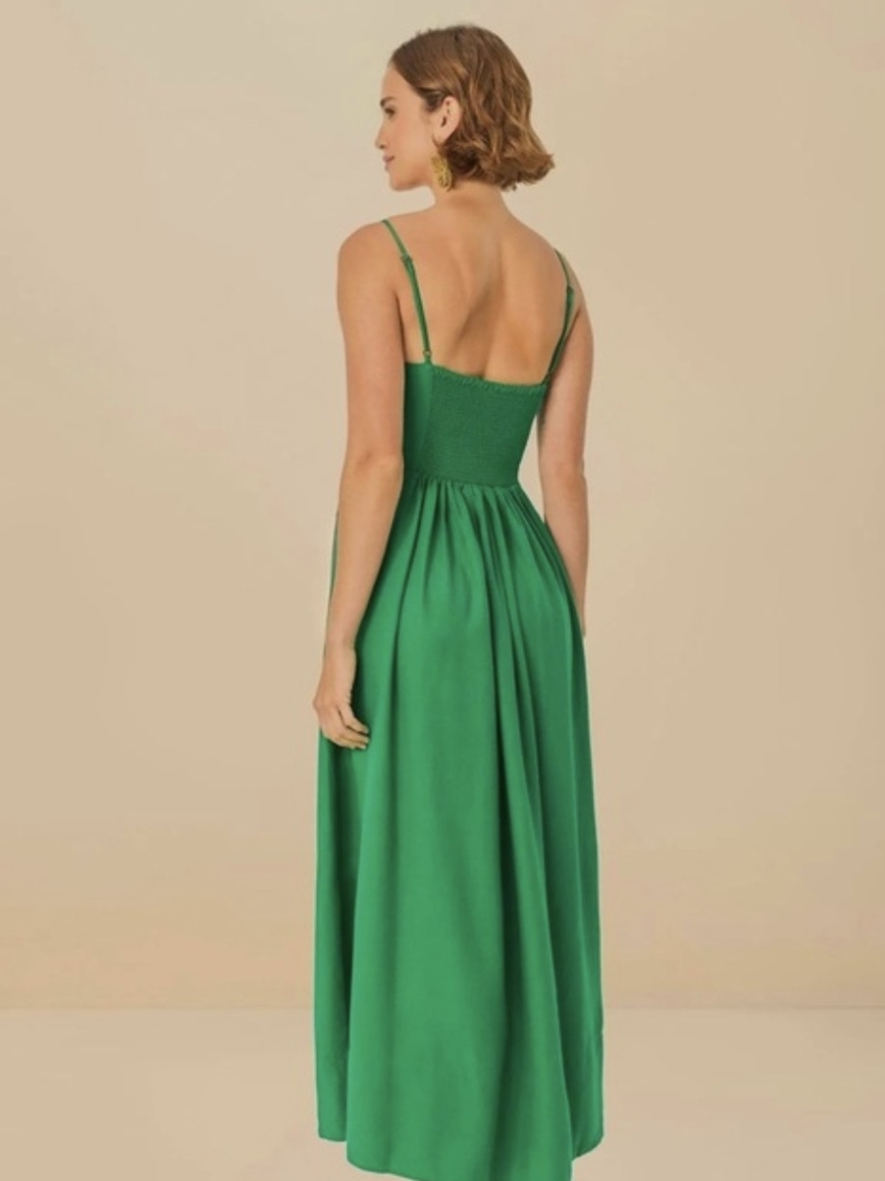 FARM Rio Emerald Green Spaghetti-Strap Maxi Dress - Picture 2 of 12